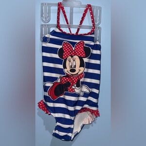 Disney Red and White Polka Dot Strap Swimsuit